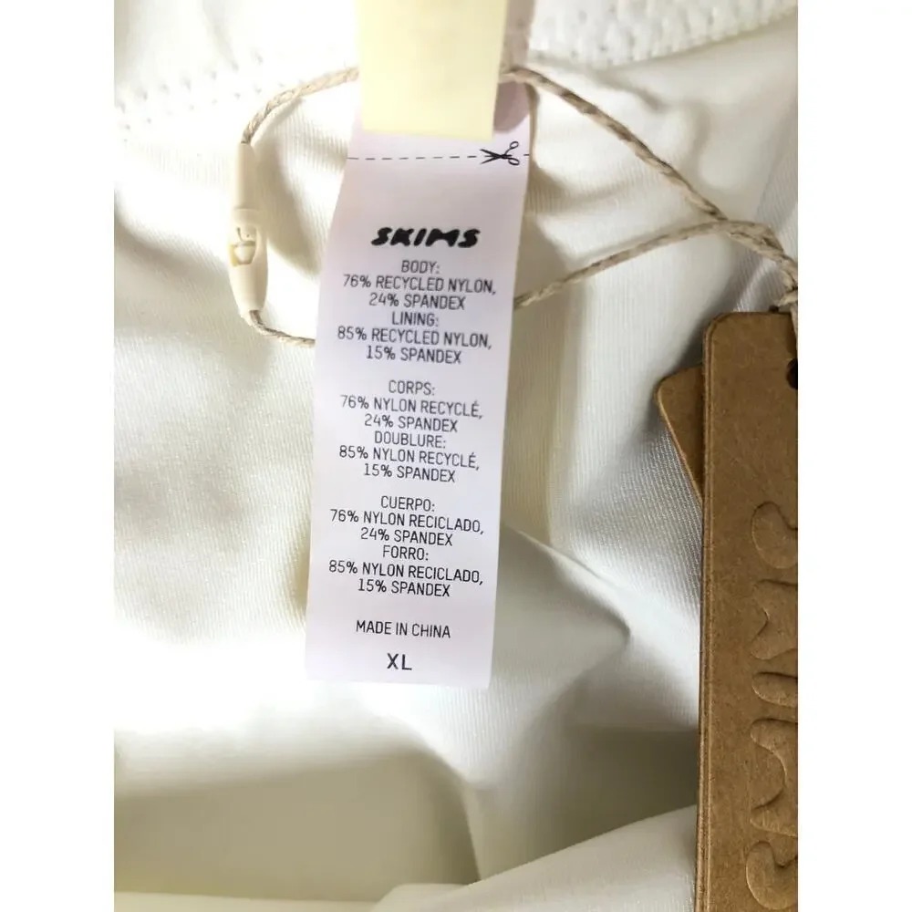 SKIMS Swim Wear Tube Coverup Skirt in Marble White NWT Size XL